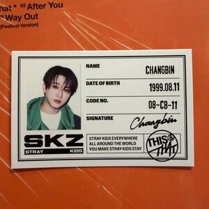 STRAY KIDS CHANGBIN This & That ID Card